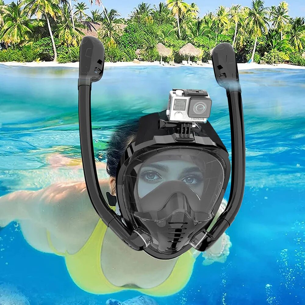 Freediving Mask Set - Máscara de snorkel de cara completa