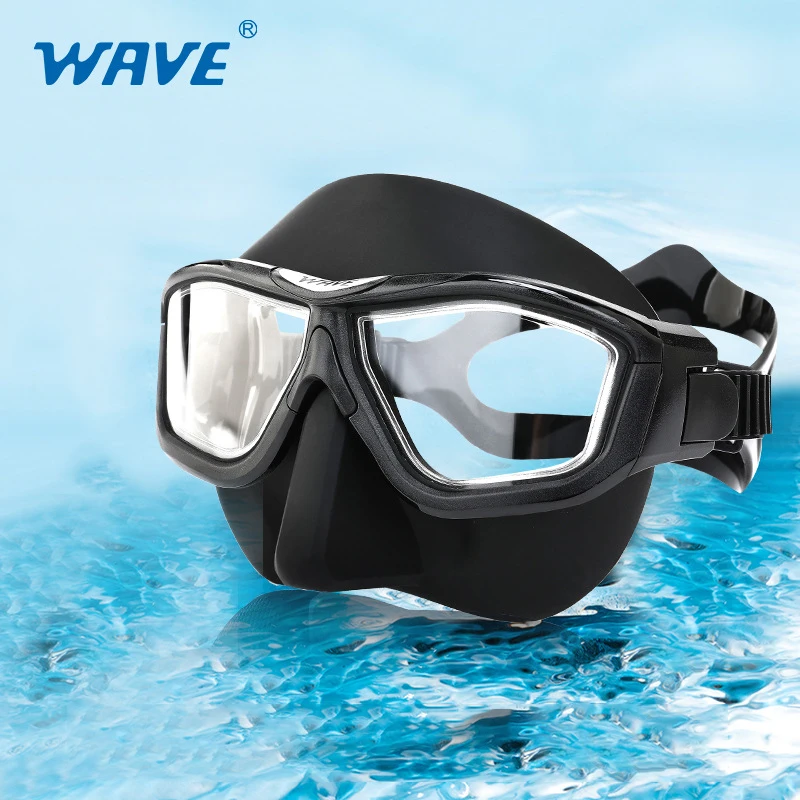 Freediving Mask Set - Máscara de Buceo WAVE Branciiia, Elegante,