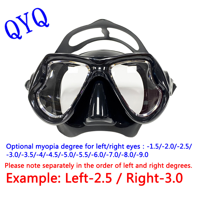 Freediving Mask Set - Máscaras de buceo para miopía, juego
