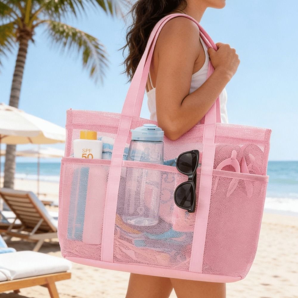 Dry Bag Roll Top - Bolsa de playa de malla de