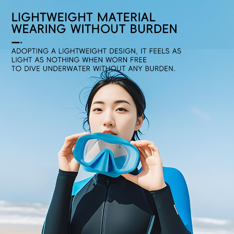 Máscara de buceo de vidrio tem - Freediving Mask Set reseña y precio