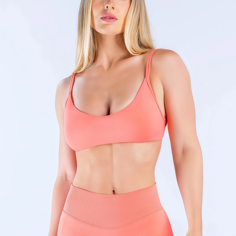 HISTELLO Impact Scoop Neck Bra - Aquatic Sports Bra reseña y precio