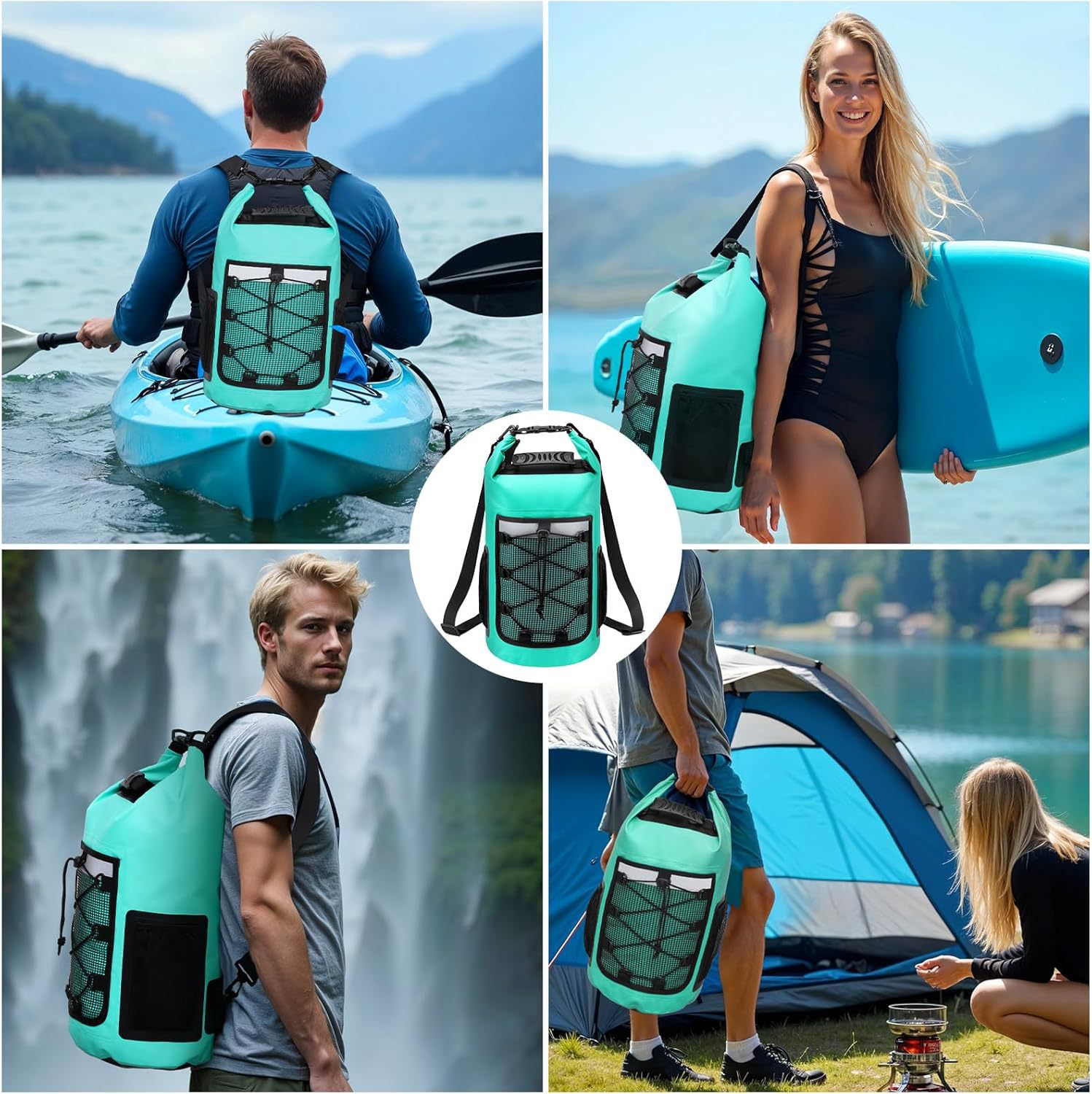Mochila impermeable de 25L par - Dry Bag Roll Top reseña y precio
