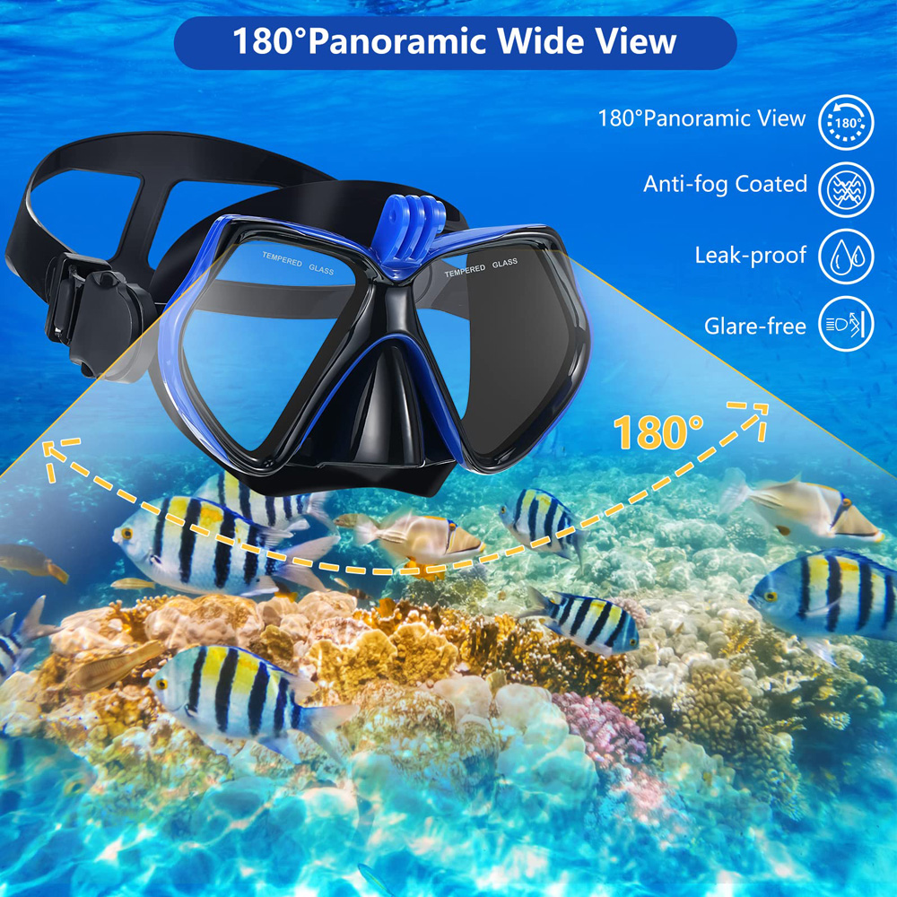 JoyMaySun-mascarilla subacuáti - Freediving Mask Set reseña y precio